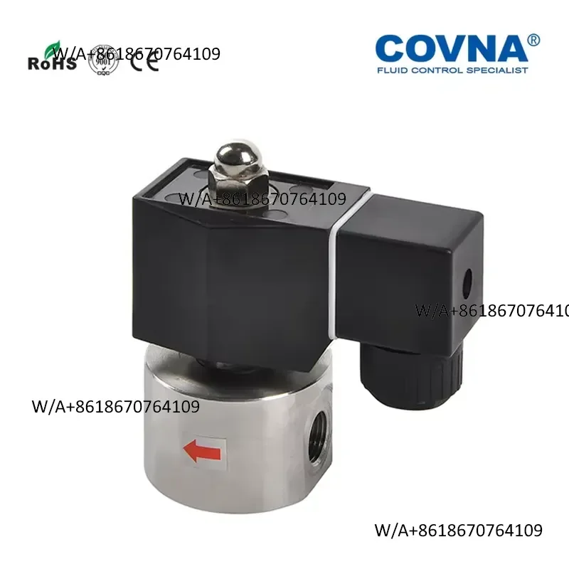 durable COVNA 3/8 Inch 1/4 Inch DN08 BSP Thread 1.5mm Orifice High Pressure 100Bar / 200Bar / 250Bar 24v Solenoid Valve
