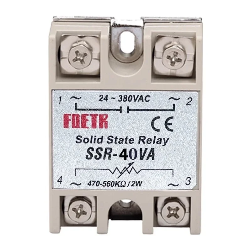 SSR 25VA 40VA 60VA 75VA 80VA Solid State Relay Voltage Regulator 24-380V AC Output Class A