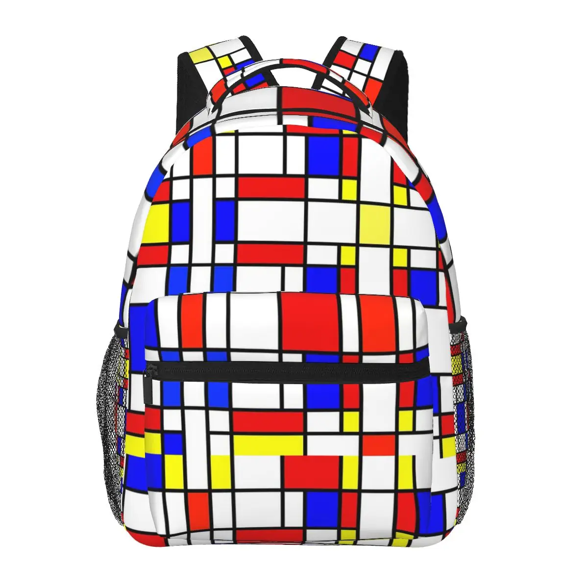 

Piet Mondrian De Stijl Backpacks Boys Girls Bookbag Children School Bags Cartoon Laptop Rucksack Shoulder Bag Large Capacity