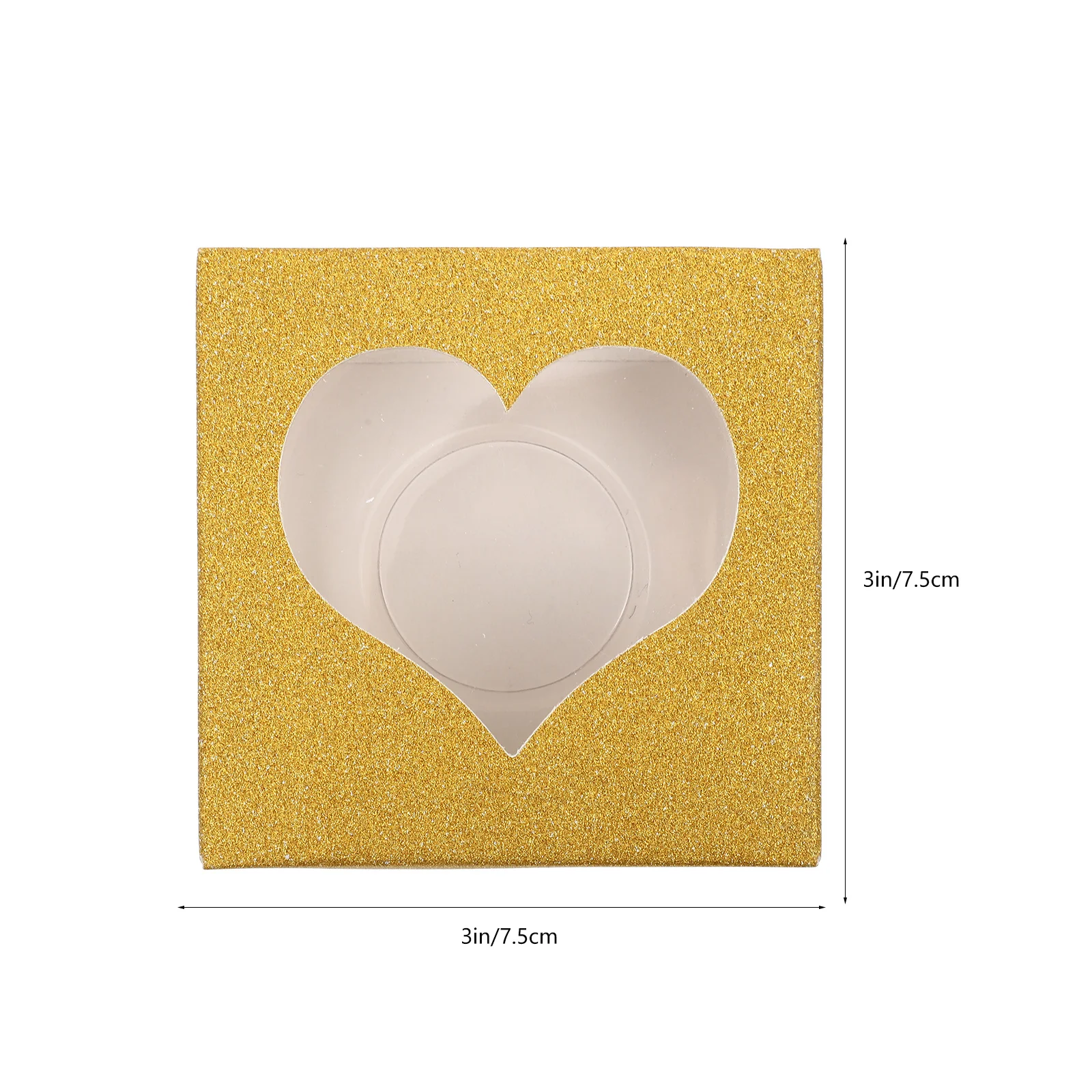 Boîte d'emballage pour faux cils, 50 pièces, étui à paillettes pour cils, fenêtre transparente, conception portable, compacte, légère, rangement pour voyage