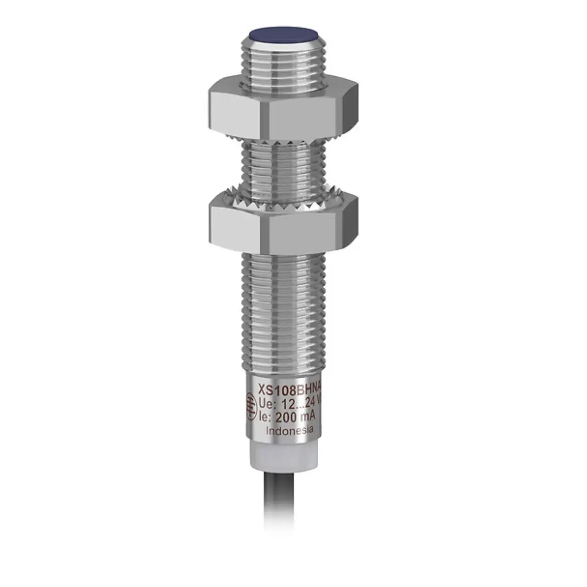 XS108BLNAL2 Inductive sensor XS1 M8, L42mm, brass, Sn1.5 mm, 12..24VDC, cable 2m
