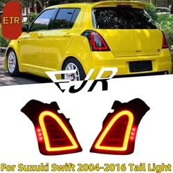 For Suzuki Swift Tail Light Assembly 2004-2016 Modification LED Flowing Turn Signals Rear Taillights DRL Signal Brake Reverse