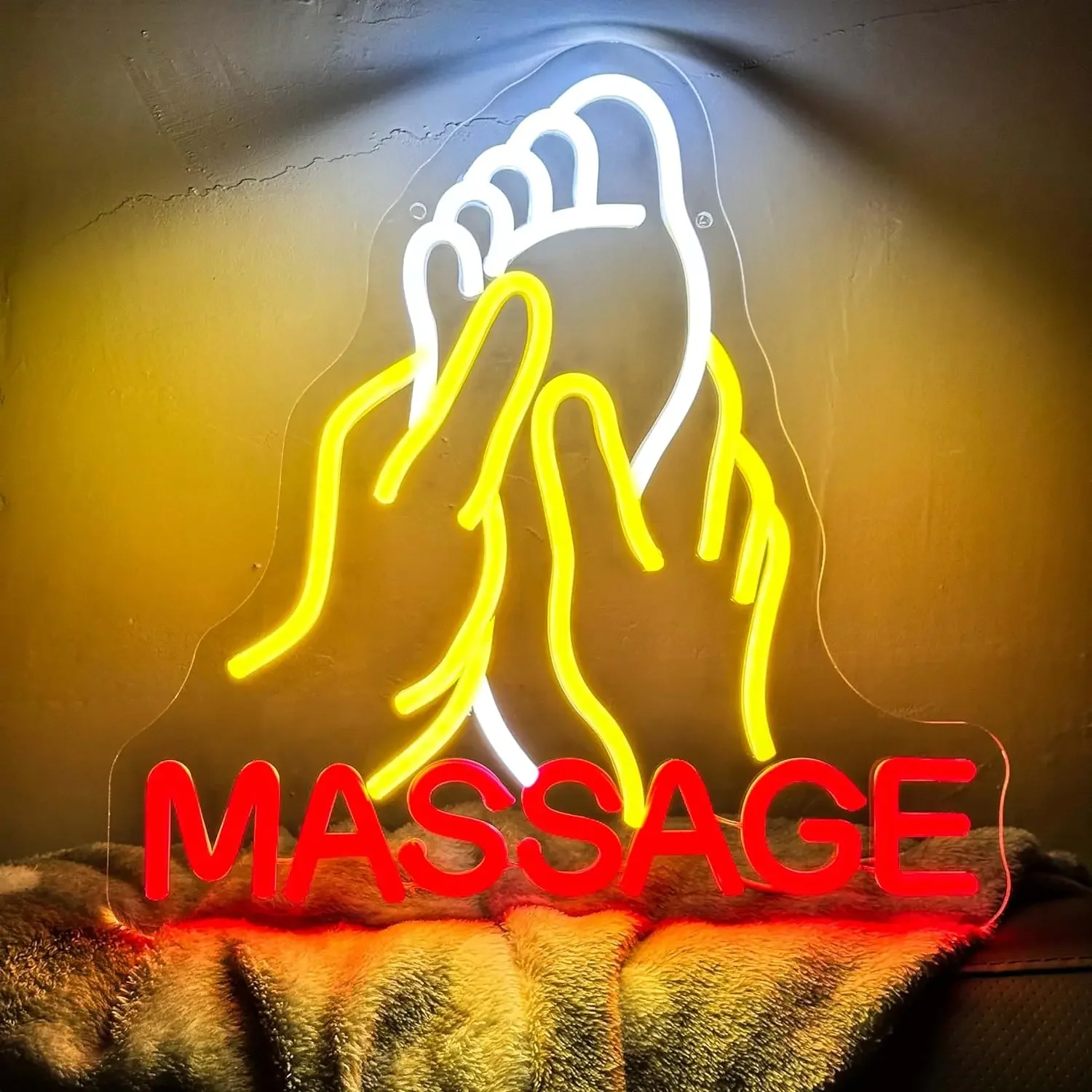 

Foot Massage Neon Sign LED Neon Light For Massage Room Wall Decor Spa Decor For Massage Business Window Lamp Massage Decor