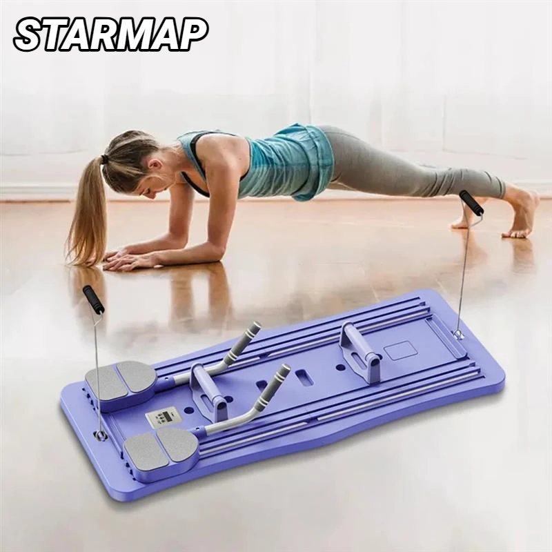 Multifunctional Fitness Board Abdominal Push Up Plate Pilates Ab Core Workout Equipment Trainer Muscle Curling For Home