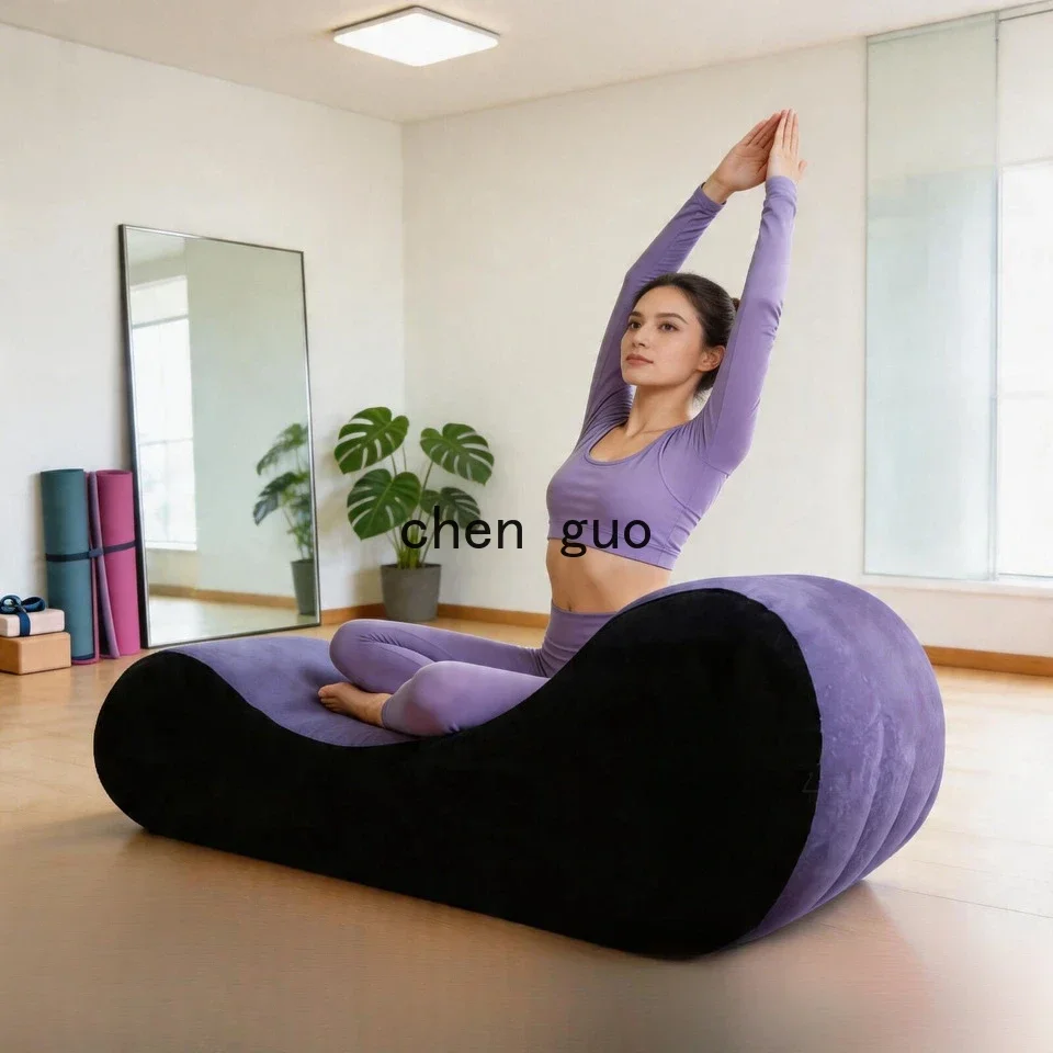 Multifunctional Inflatable Sofa Yoga Chaise Lounge Relax Chair Portable Magic Cushion Ramp Body Pillow S-shaped Labor-saving