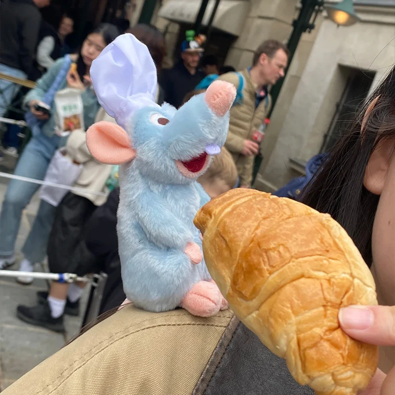 

Kawaii Ratatouille Remy Chef Doll Plush Toys Anime Figure Disney Cooking Mouse Magnetic Sitting Shoulder Decoration Girl Gift