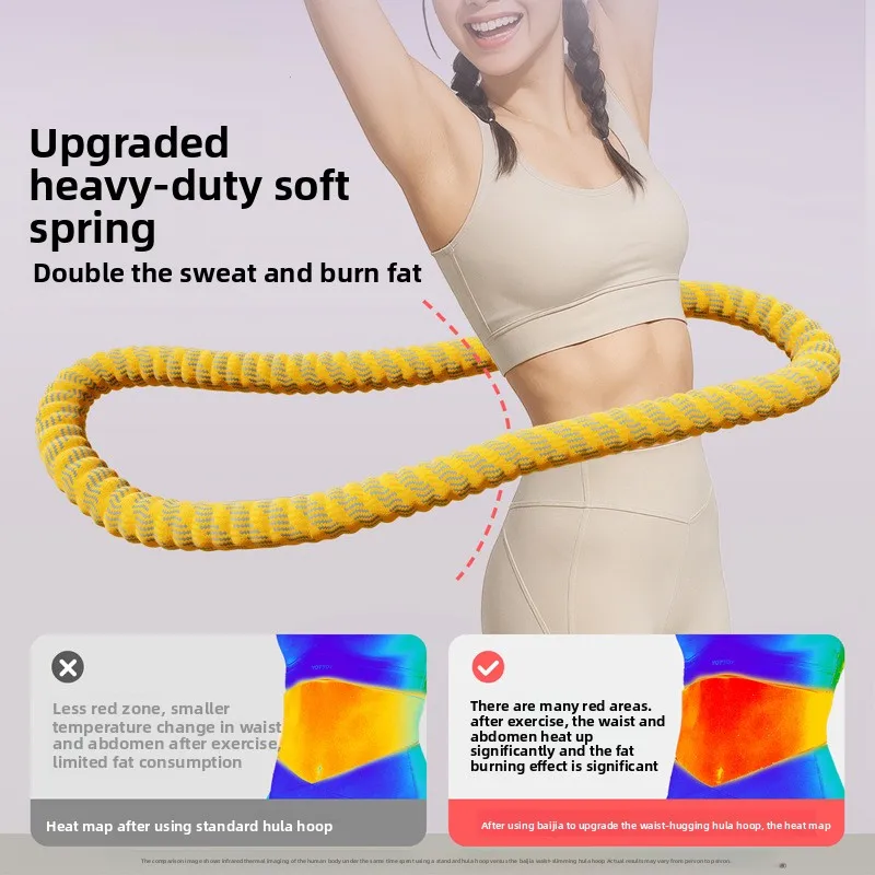 1pc Hula Hoop Fitness Soft Hula Hoop Not Hurt Body Weight Loss Thin Belly Slim Circle Waist Training Equipment Women Household