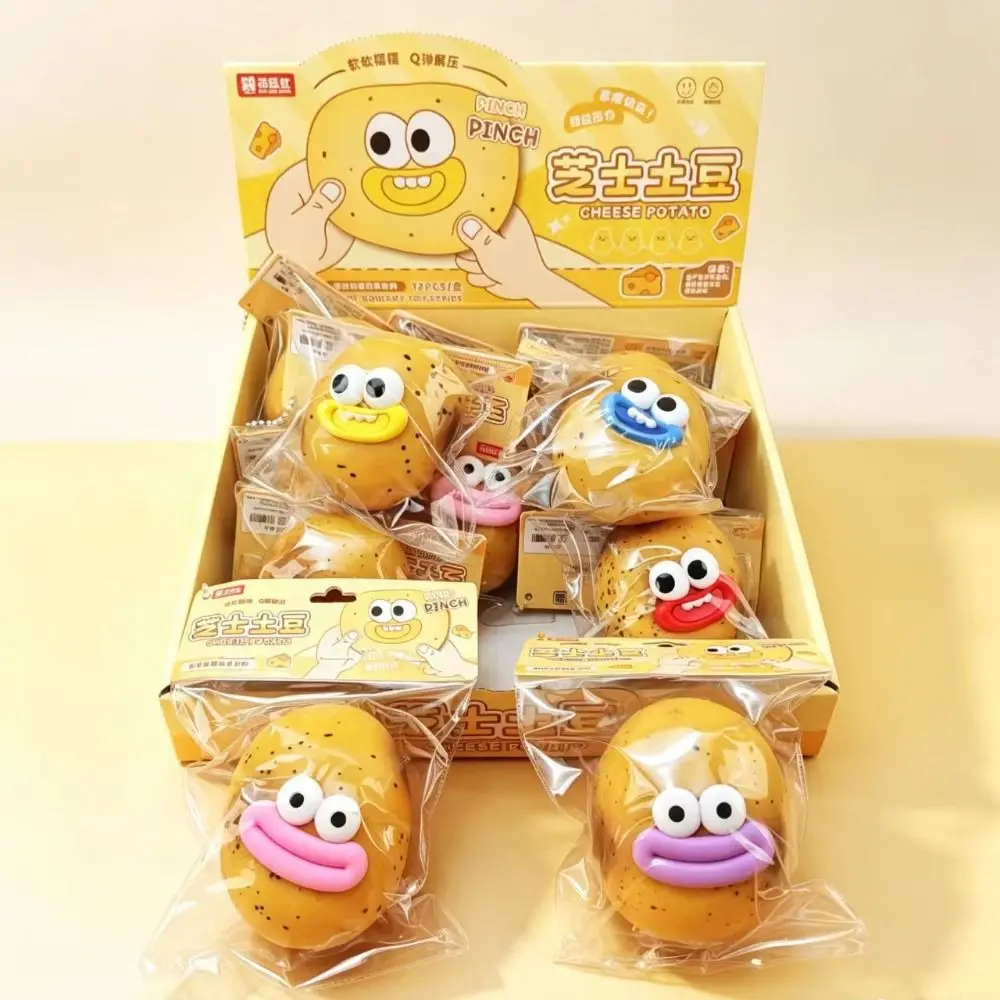 Boys Girls Pizza Hot Dog Fluid Toast Squishy Realistic Slow Rising Bread Fidget Soft TPR Pinch Sensory Party Favors