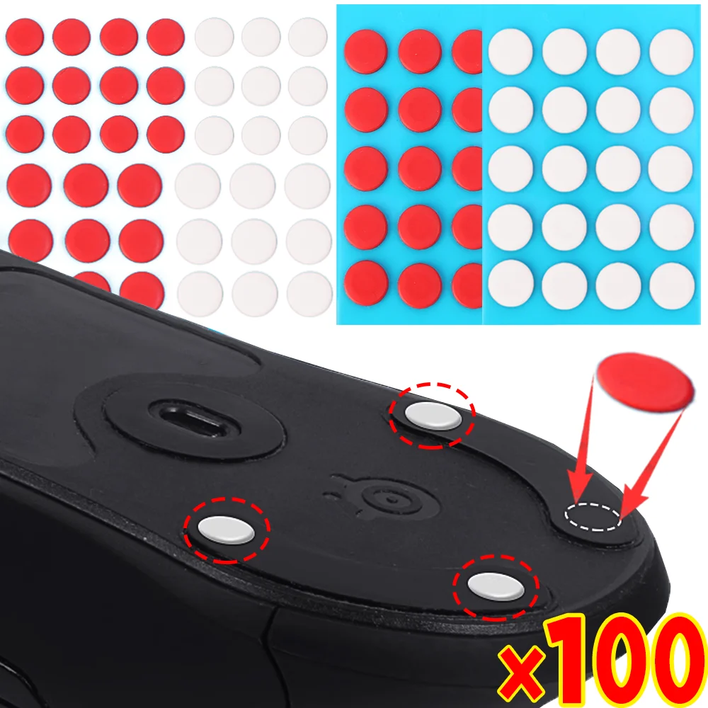 20-100pcs Universal Mouse Feet Pads 6/7mm Small Round Dot ICE Version Control Speed Mouse Skates DIY Mice Glide Feet for Esports