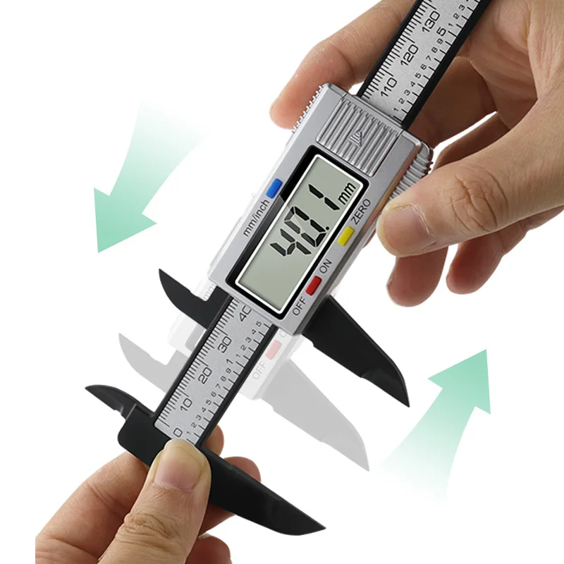 JIGONG di Alta Qualità 6 pollici 150 millimetri Digital Vernier Compasso di Micrometro Guage Widescreen Elettronico Precisione di Misura