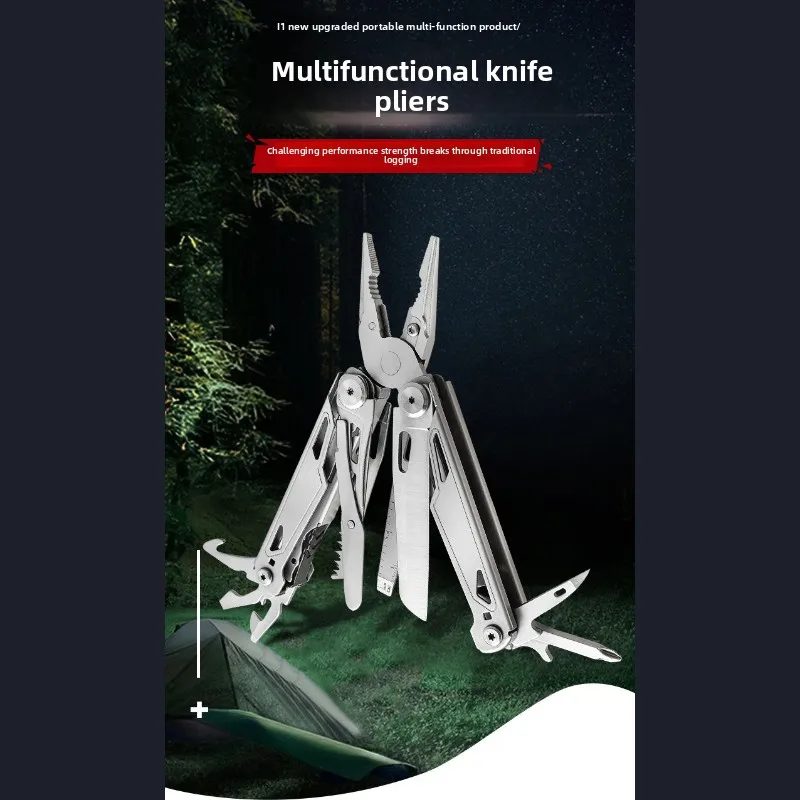 30-in-1 Stainless Steel Multitool Folding Pliers Portable EDC Outdoor Camping Tactical Travel Gear