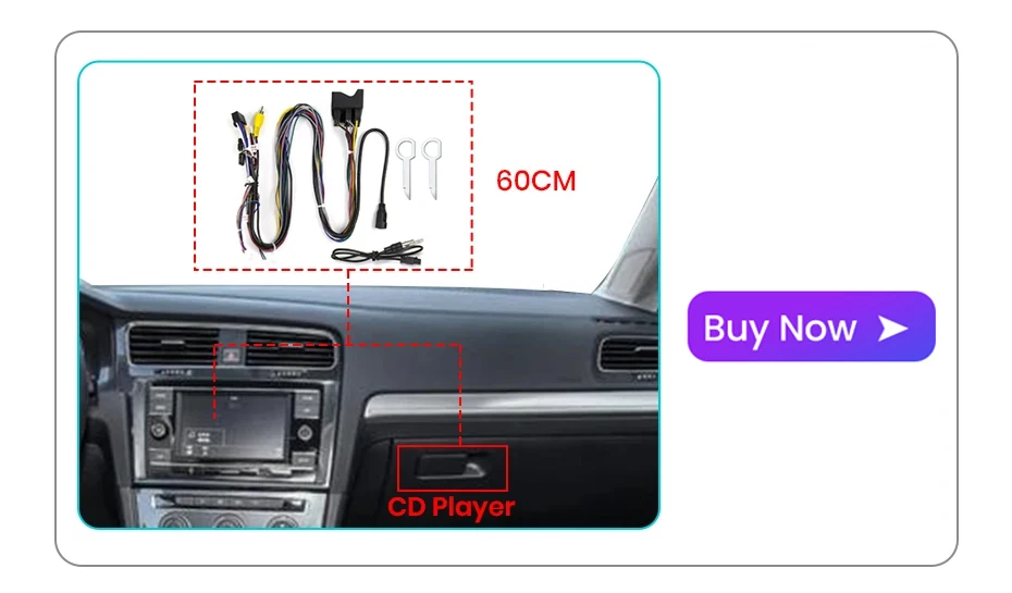 Junsun Qualcomm 8-Core 360 ° Panoramakamera, kabellos, CarPlay, Android, Auto, Autoradio für VW Golf 7, 2013–2017, GPS-Multimedia – Detail 3