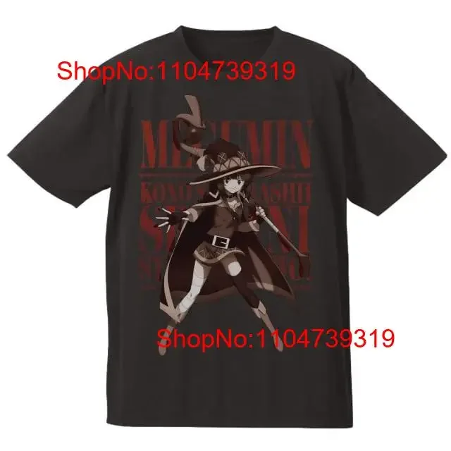 KonoSuba 3 T shirt B Megumin LSize vintage Washed Stretched Versatile streetwear Comfortable graphic Slightly