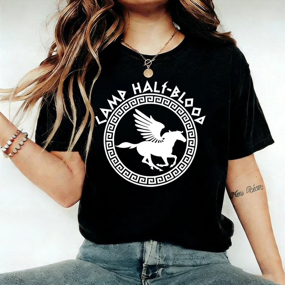 2026 Camp Half Blood T-Shirts Herbst-Trainingscamp-Spielshirt Halloween Magisches Geschenk Percy Jackson Merch Unisex Harajuku Tee Tops – Detail 8