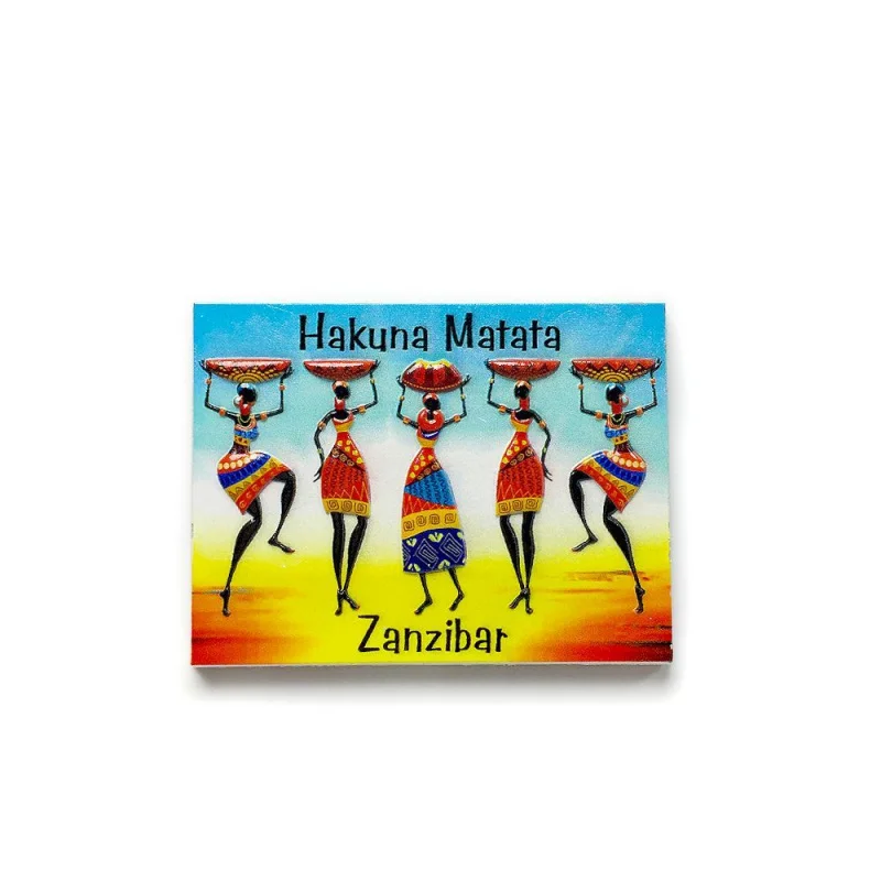 

Tanzania Zanzibar Cultural Refrigerator Magnets Modern Home Decoration Commemorative World Travel Souvenirs