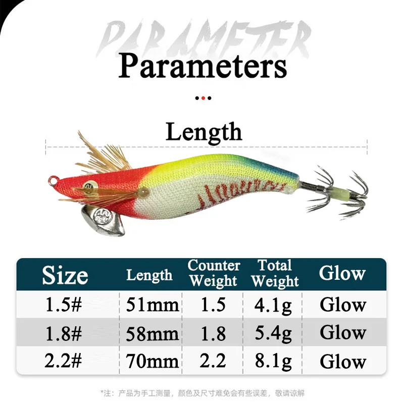 كما 5 قطعة هوك الحبار الخشب الروبيان التيجان الحبار الرقص الطعم الثابت توهج 1.5 # 1.8 # 2.2 #   مجموعة طُعم الصيد البحري الأخطبوط الحبار الاصطناعي