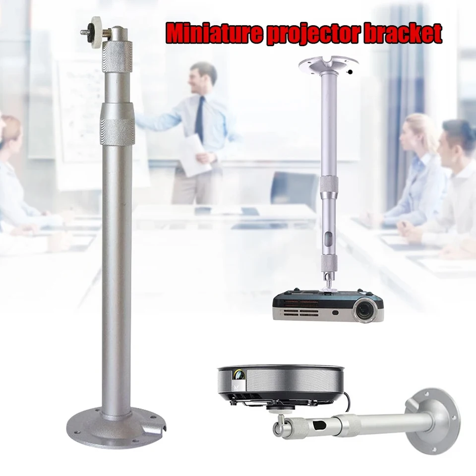 Salange Projector Bracket 360° Rotatable Ceiling Wall Mount Beamer Holder Aluminium 1/4 Holder Stand for HY300 Projector