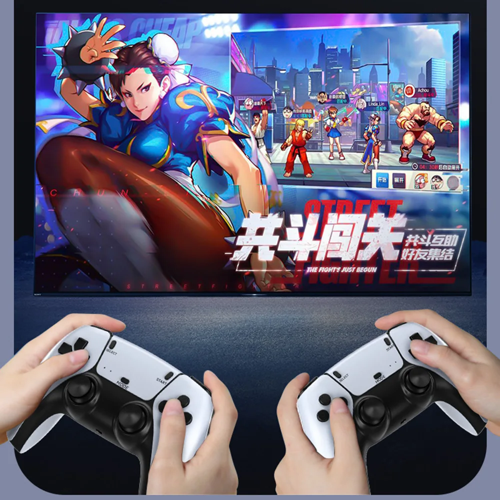 M8 Pro video game consoles 2.4G Wireless Controllers Simulators 4K Retro 20000+Games Double players Game stick for kid gift