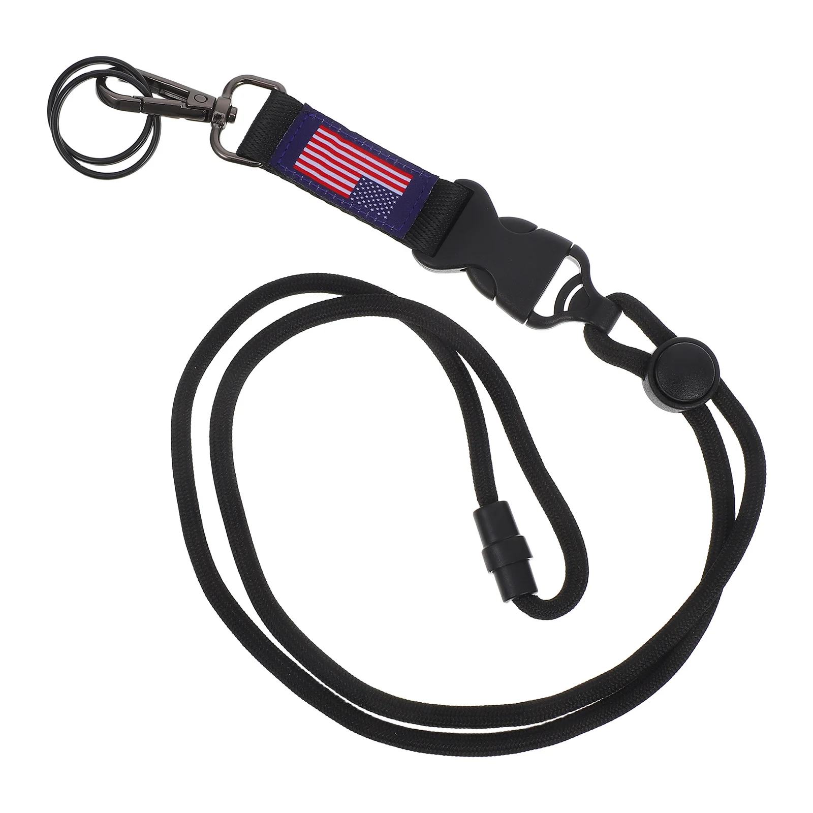 

Patriotic Usa Flag Polyester Lanyards Id Badge Holder Neck Strap Breakaway Keychain Mobile Phone Lanyard Heavy Duty for Keys