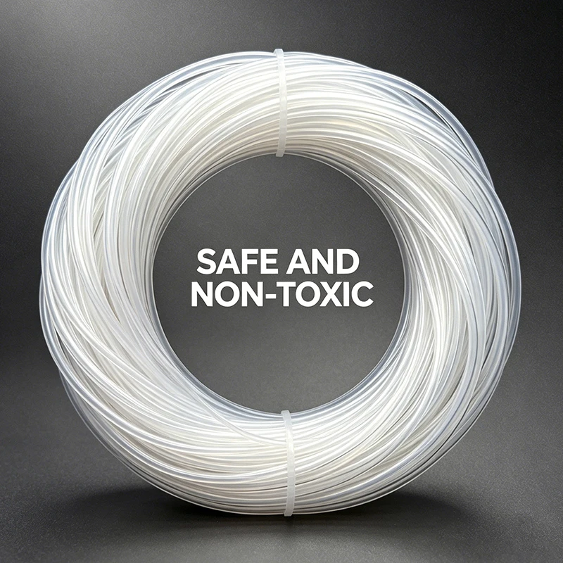 Transparent Flexible Silicone Tube ID 0.5-4mm Food Grade Nontoxic Pressure Resistant Leakproof Temp Resistant Hose