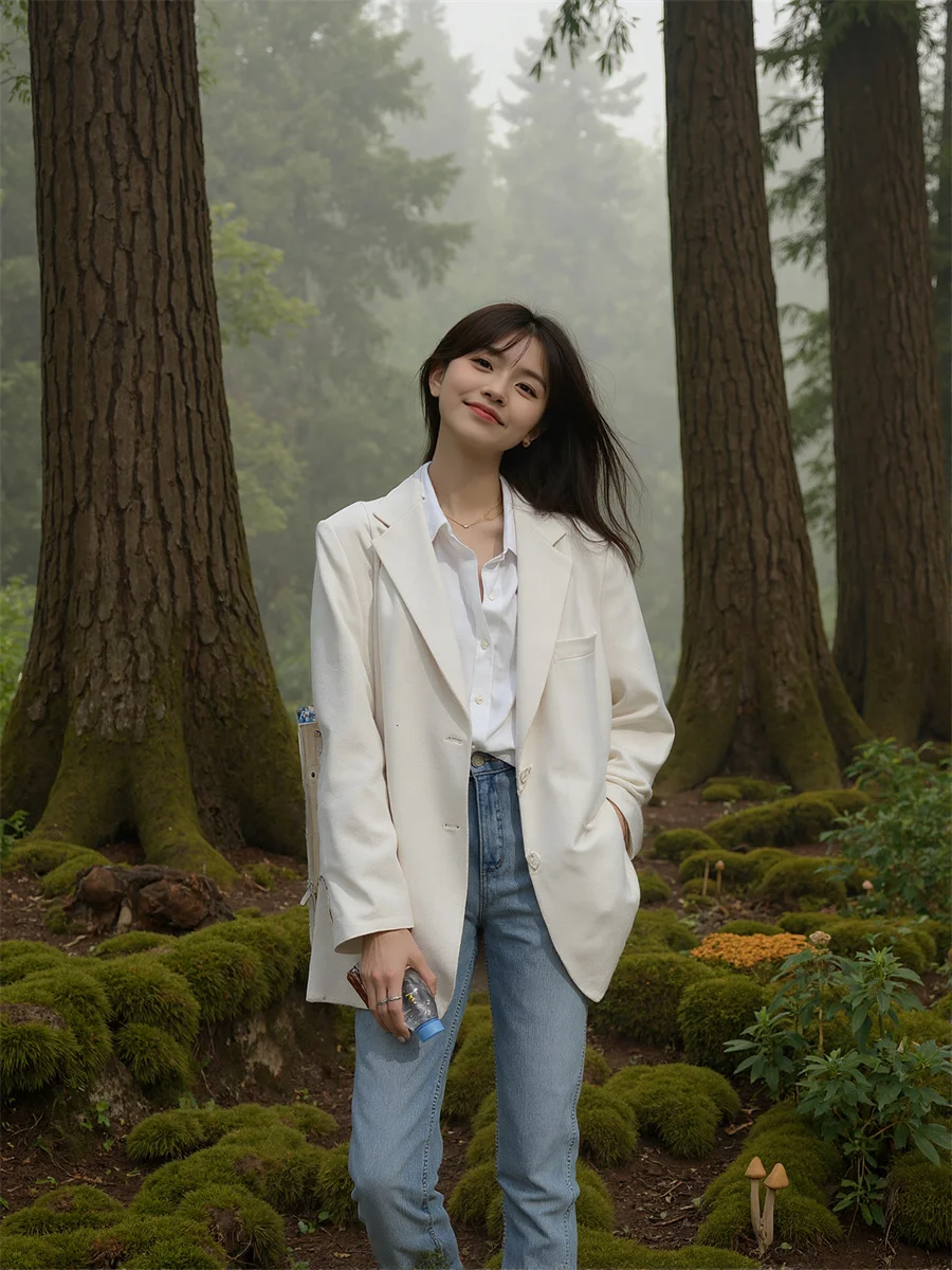 

Black White Pocket Bohemian Feel Cute Paillettes Autumn Winter Unisex Sblazer Purple Ruffles Unique Split-Side Gentle Custom