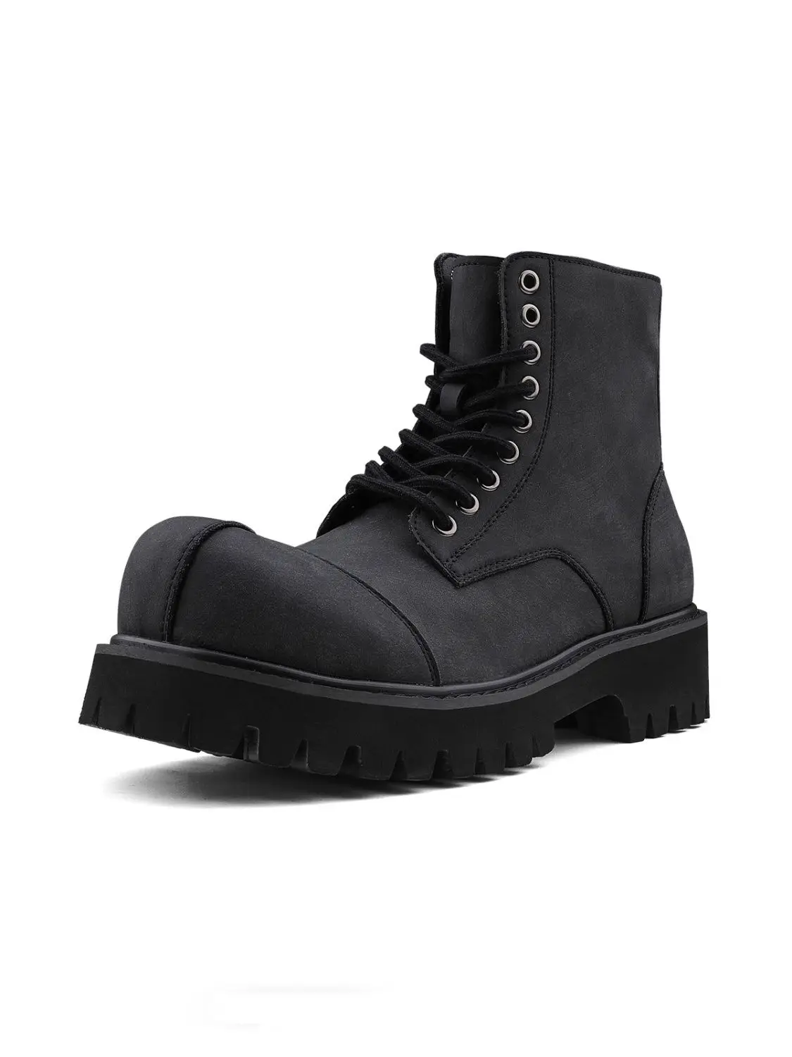 

Мужские повседневные ботинки с высоким берцем American Locomotive Tooling, новинка 2025 года, повседневные ботинки на толстой подошве с большой застежкой-молнией