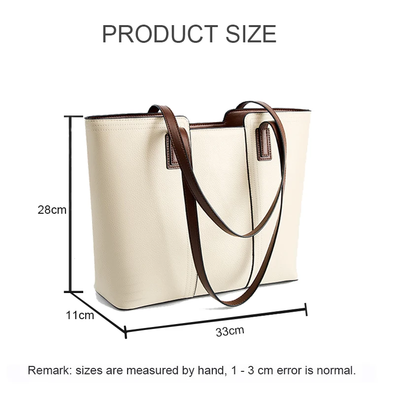 New Women Large Capacity Commuter Tote Lady First Layer Cowhide Armpit Bag Female Fashion Luxury Single Shoulder Laptop Handbag