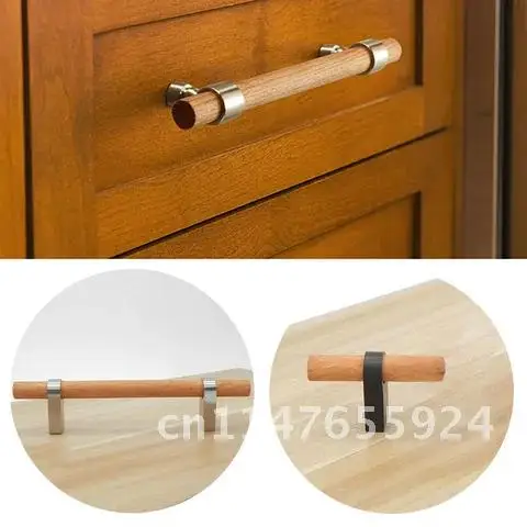 

Wooden Cabinet Knob Handle Pulls Kitchen Furniture New Solid Door Drawer Handles Knobs Cabinet