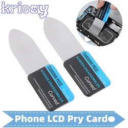 Steel Metal Mobile Phone Curved LCD Screen Spudger Opening Pry Card Tools Ultra Thin Flexible Mobile Phone Disassemble Tool