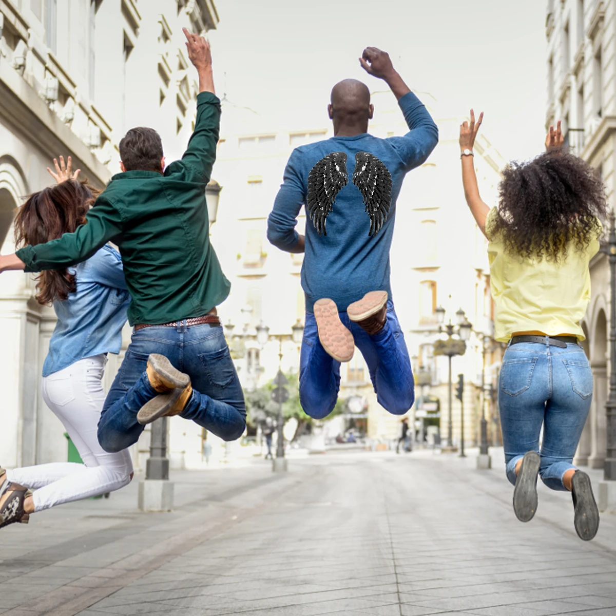 

Sequin Wings Patch Angel Embellishment Silver DIY Clothes Applique Sequin Decorations Polyester Sewing Patches Wing Shape Gift