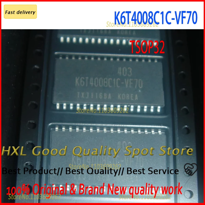 Original Genuine 10PCS /lot   K6T4008C1C-VF55 K6T4008C1C-VF70 K6T4008C1C K6T4008 TSOP32 in stock ic