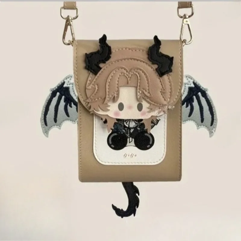 Far Beyond the World‌ Cosplay Props Devil Wing PU Leather Phone Bag Cute Anime Bag Pendant Game Accessories Gift for Friends