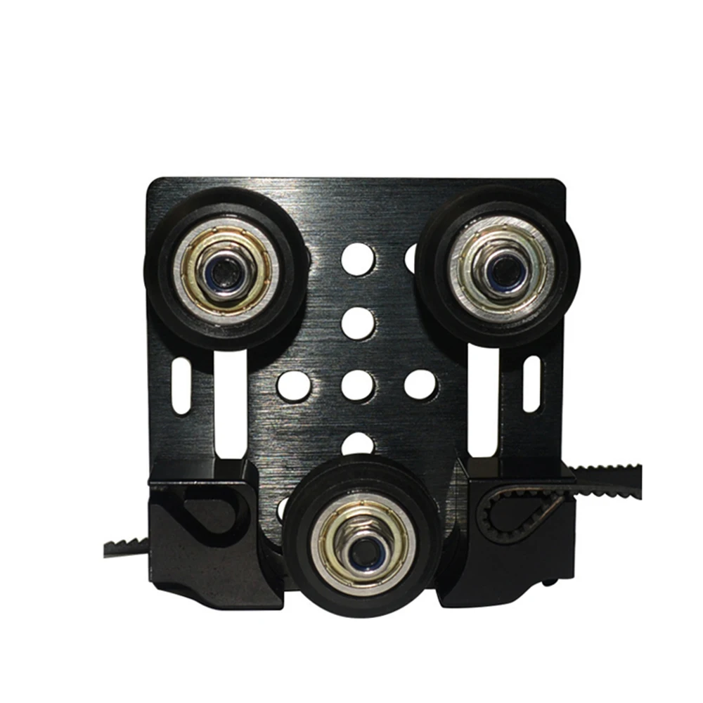 3D Printer V-slot Openbuilds X-axis Slider Aluminum Plate + Timing Belt Buckle + Wheel +motor Bracket for 2020 Profile Extruder