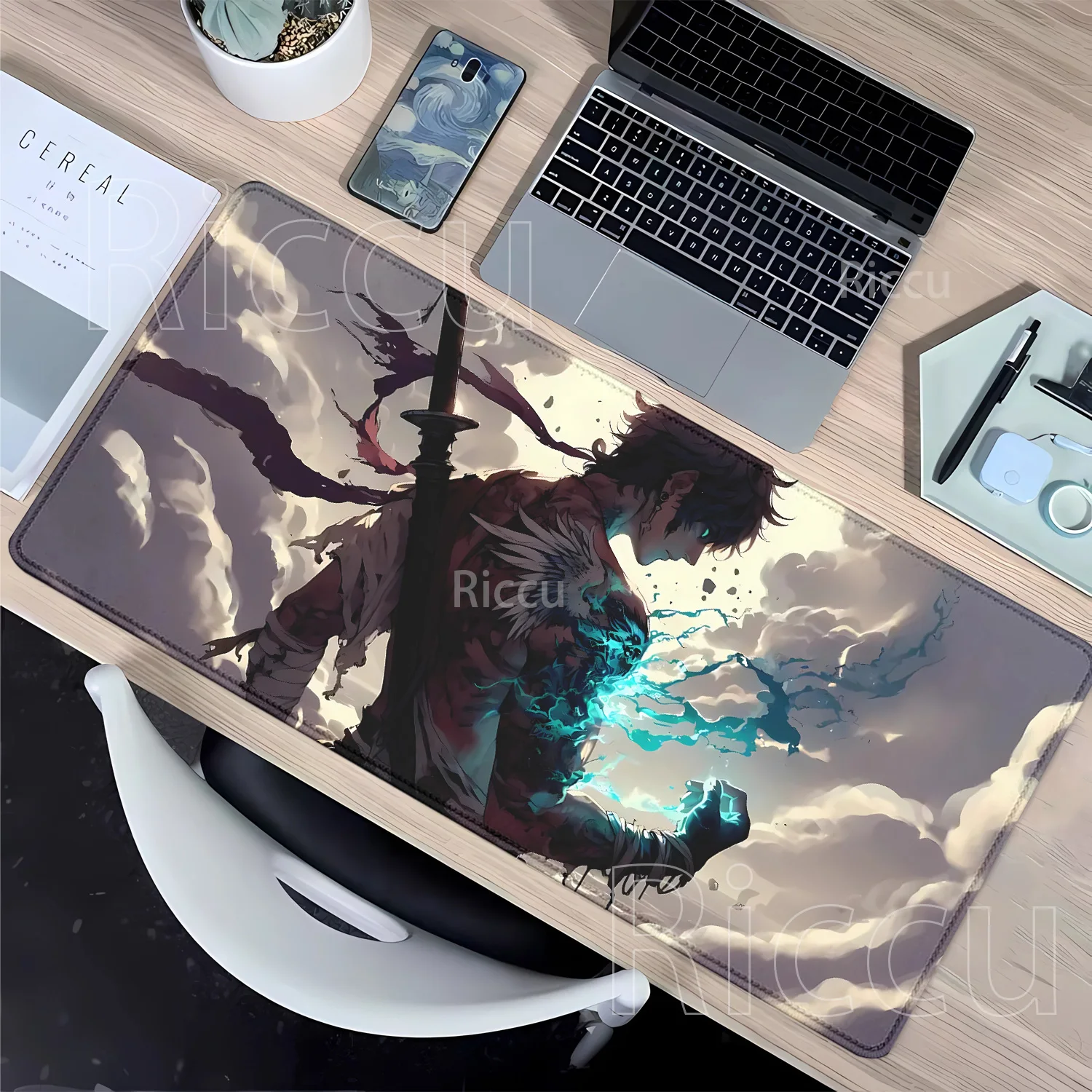 Japanese Samurai Warrior MousePad Gamer Computer office Keyboard Mouse pad Company Gaming Laptop HD Printing overlock Desk Mat