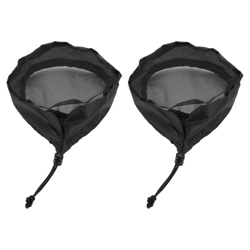 2pcs Waterproof Duct Filter Vent Cover Drawstring Design Elastic Band Grow Tent Vent Cover Mesh Screen Shield