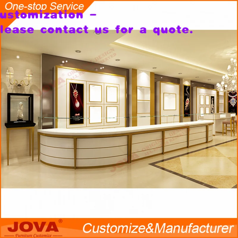 

custom.Fashion Jewelry Display Furniture Counter Jewellery Store Furniture in Mall
