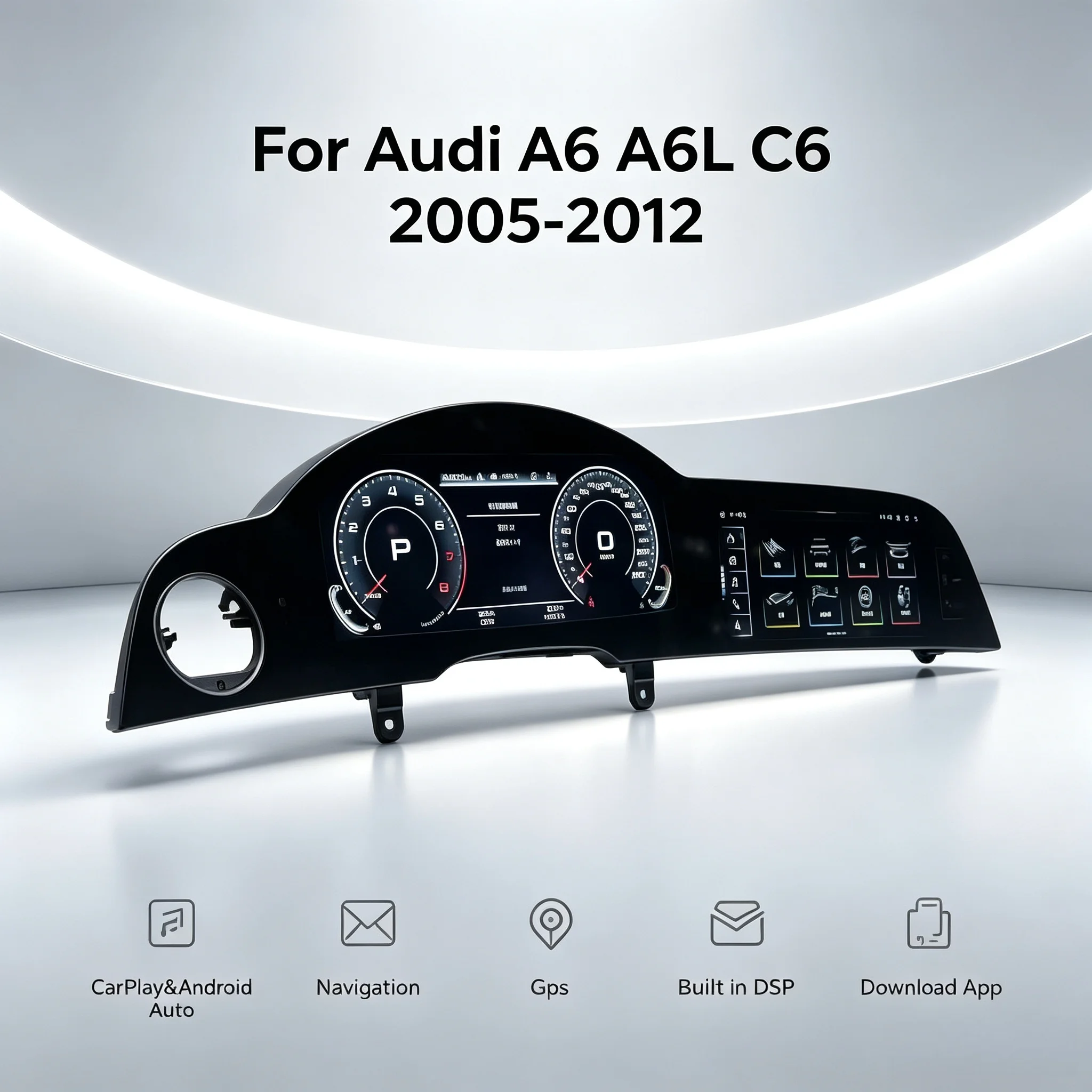 Android 13.0 HD Screen For Audi A6 2005-2012 Carplay Car GPS Navigation Auto Stereo Head Unit Multimedia Player Car Radio Music
