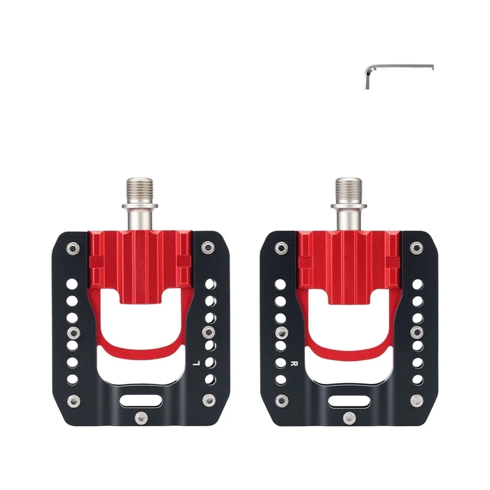 For Compact Storage Foldable Bike Pedals Foldable Pedals Integrated 3 Sealed Bearings Smooth Rotation Performance