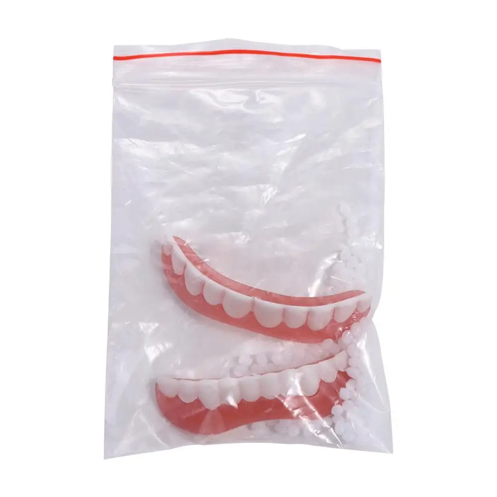 Comfortable with Filling Teeth Glue False Teeth Smile Whitening Teeth Braces Silicone Disposable Upper Lower Veneers Teeth Adult