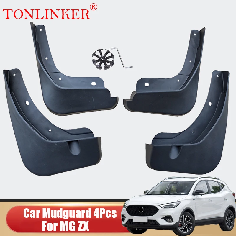 

TONLINKER Car Mudguard For MG ZX MGZX 2020-2022 Front Rear Mud Flaps Mudguards Splash Guards Fender Mudflaps 4Pcs Accessories