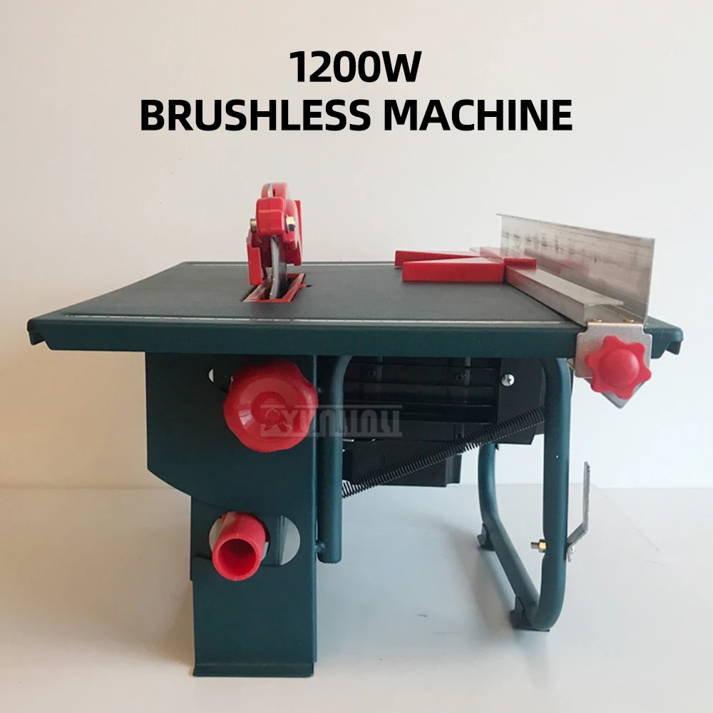 T12 table saw 1200W precision brushless desktop cutting machine 45 degree integrated machine oblique saw