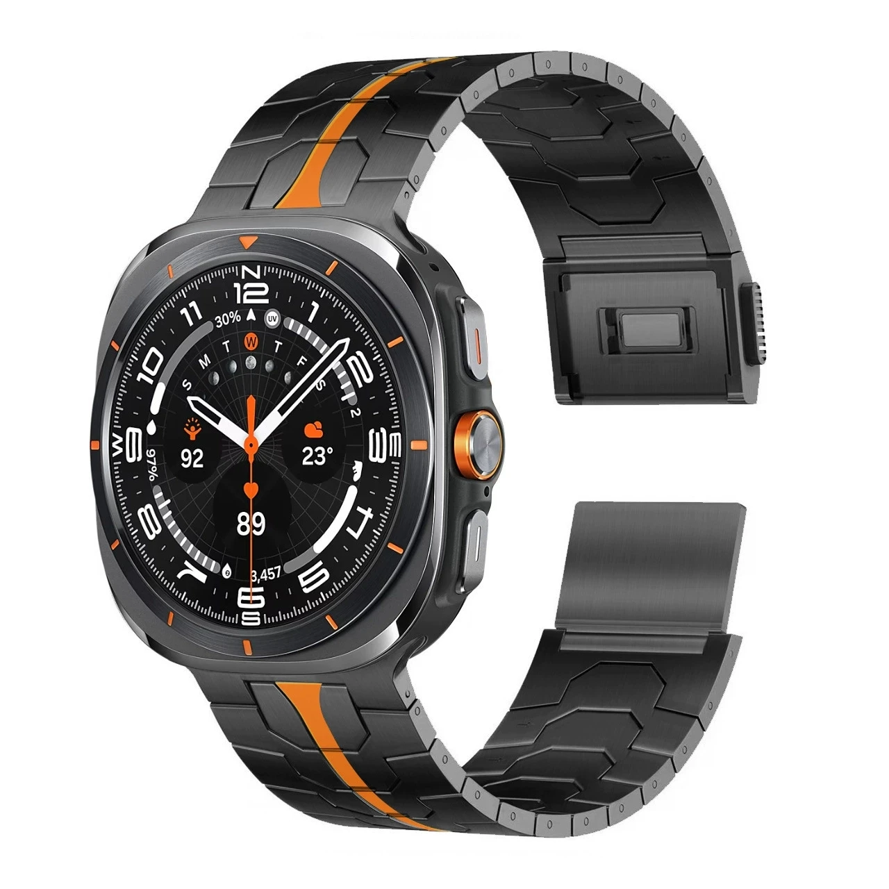 Titanium/Stainless Steel Strap for Samsung Galaxy Watch 7 Ultra 47mm Magnetic Buckle Wristband for Samsung Watch Ultra 47mm Band