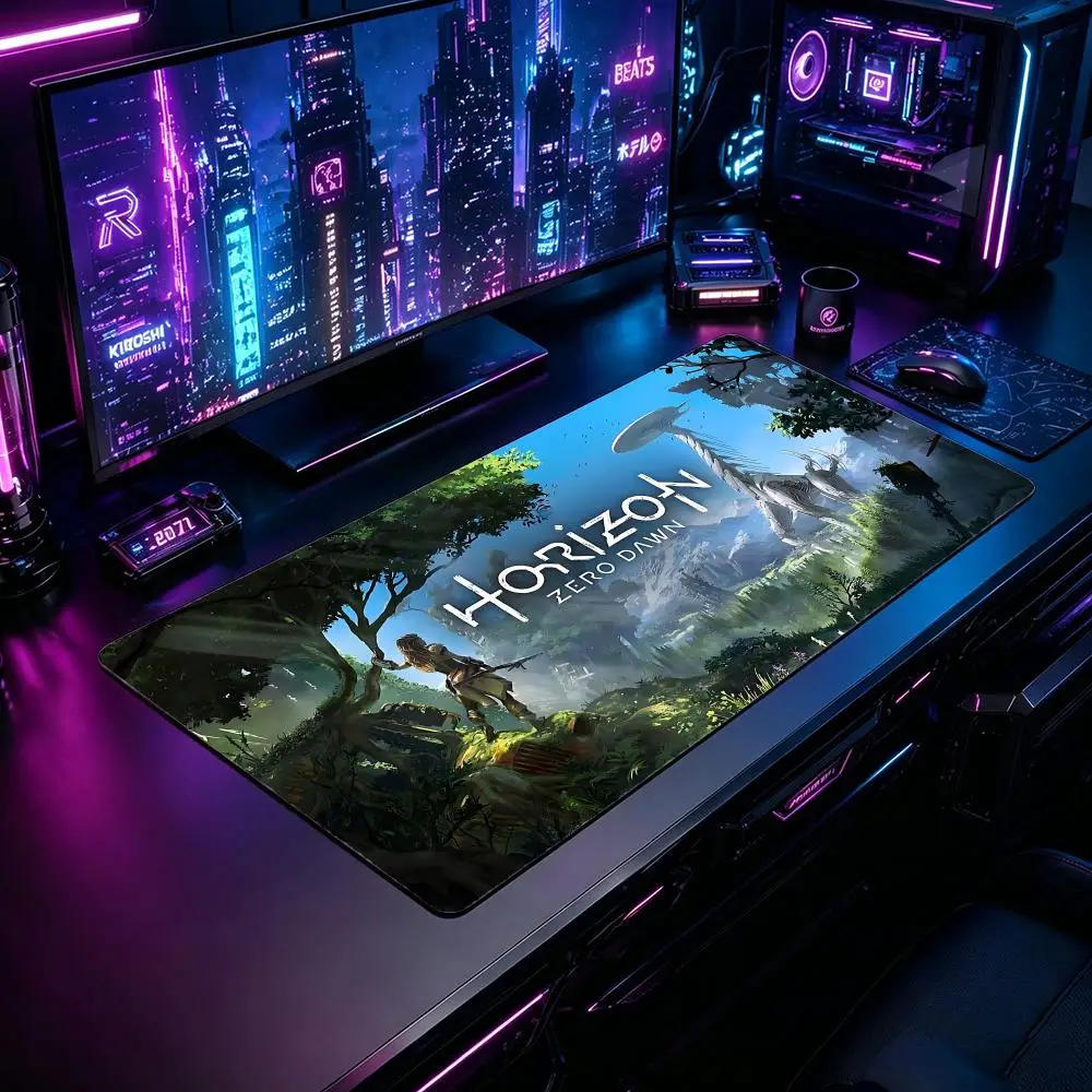 Gaming Mouse Pad HHorizon Mouse Pad XXL Large Desk Mat Non-Slip Rubber Extended Mousepad for PC Laptop Setup