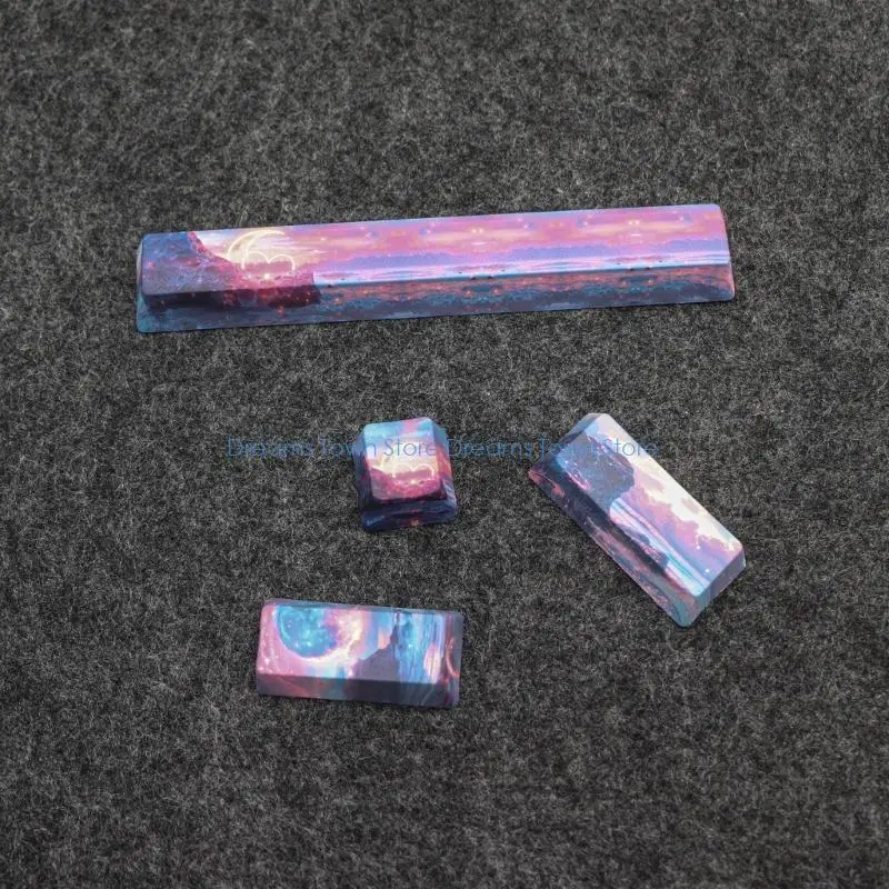 HX6A 4Keys Esc Enter 6.25u Spacebar Replacement Keycaps for Mechanical Keyboards, OEM Customizable Heat Sublimated Process