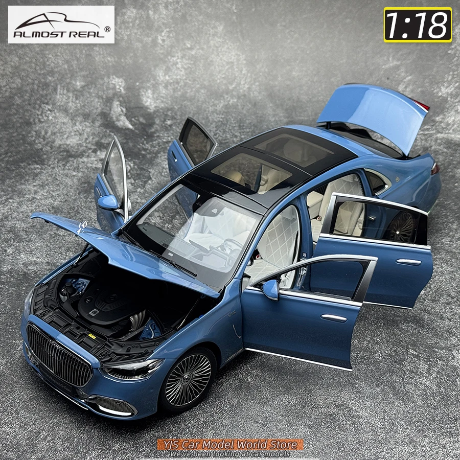 Almost Real Diecast  model 1/18  S-Class 2021  car model Metal send friends send leaders birthday presents