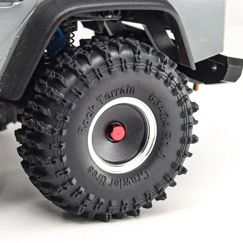 Neumáticos sobre orugas súper suaves y pegajosos 1,0, 63x26mm, para coche trepador de control remoto TRX4M 1/18, actualización Axial SCX24 FMS D243