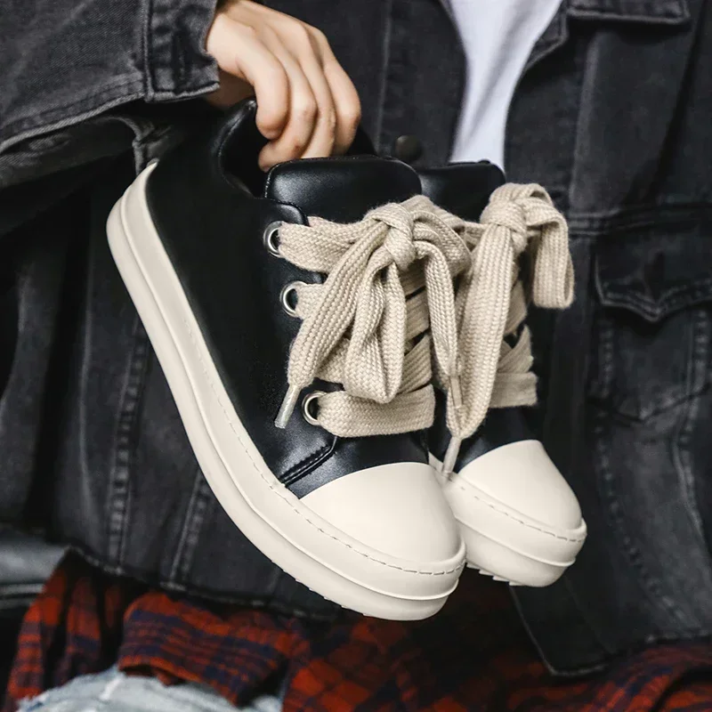 

High Quality Men's sneaker Men's Casual Shoes Couple Simple Sports Leather Shoes Unisex Shoes Height Increasing Mainland China