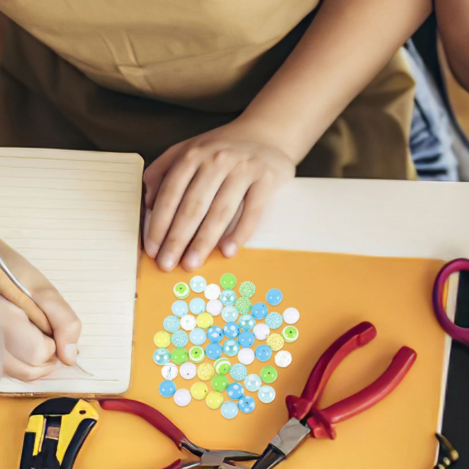 

50 шт., бусины для ручки, 20 мм, акриловые смешанные объемные пузыри, сделай сам, поделки, изготовление H, бисер, разделитель, ювелирные изделия, свободные принадлежности