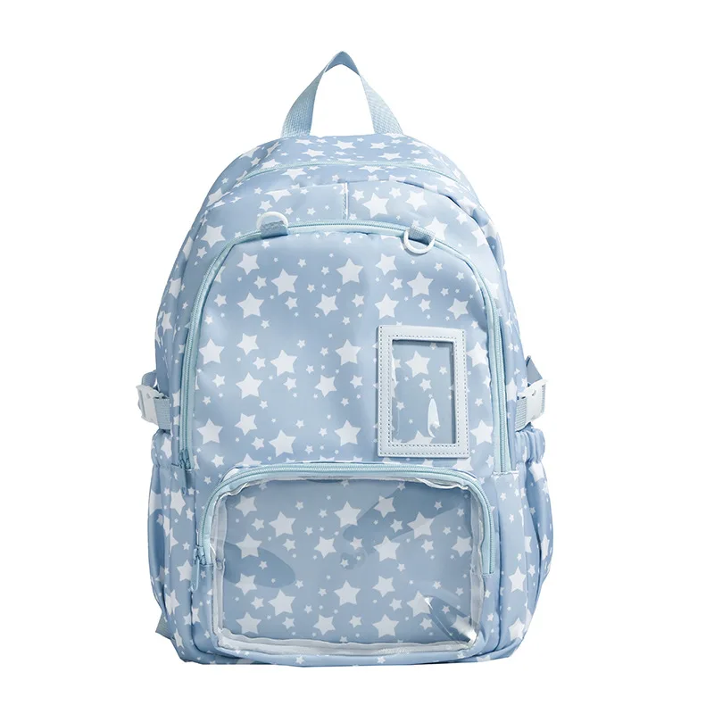 Tas Ransel Star Backpack untuk Siswi SMP Kapasitas Besar Tas Sekolah Siswa Penampilan Menarik Tas Ransel Ringan untuk E