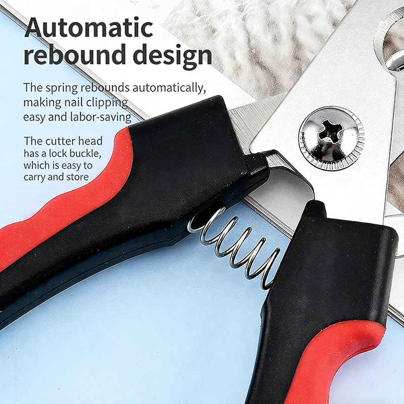Multifunctional Stainless Steel Pet Nail Clippers - Dog Cat Claw Cutter Grooming Tool For All Breeds - Pet Grooming Accessories